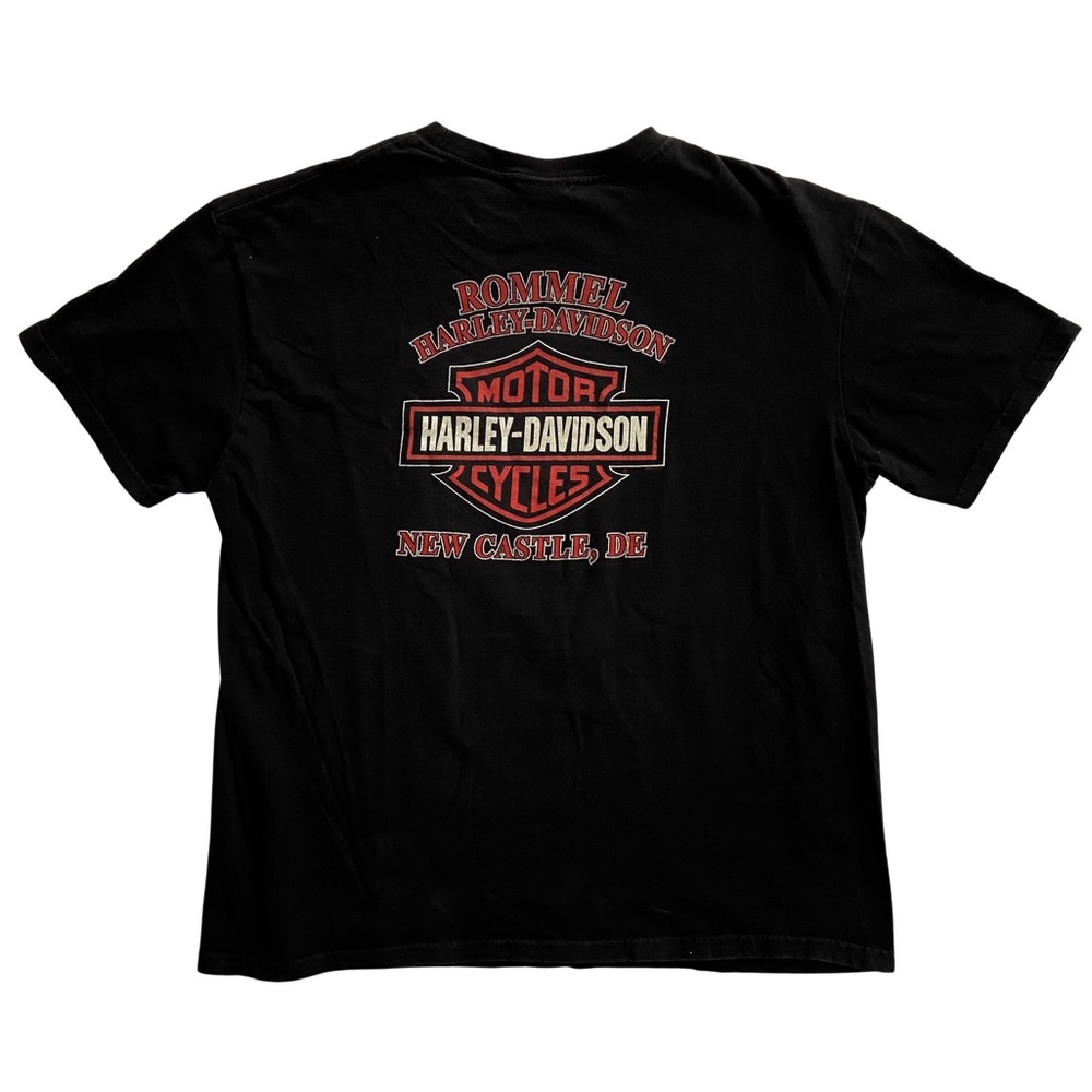Rare Harley Davidson Rommel New Castle Shirt - Picture 6 of 10